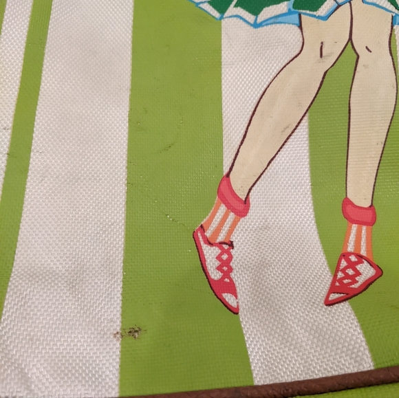 Vintage Golf bag canvas leather handle straps fairway Links - Picture 15 of 16